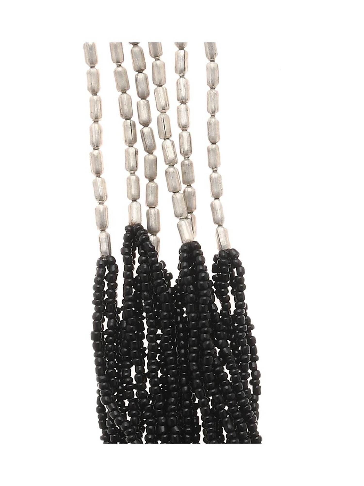 Imli Street Black & Silver Necklace