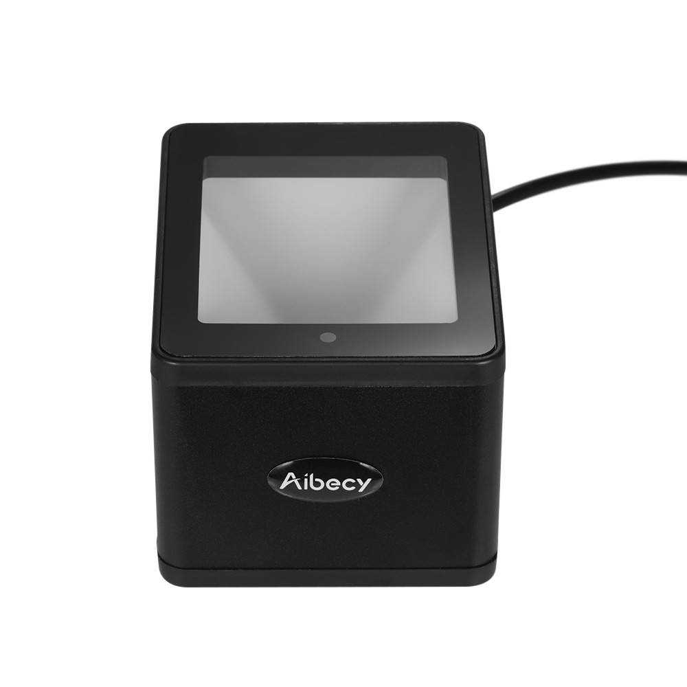 Desktop 1D/2D/QR Barcode Scanner USB Wired Bar Code Reader CMOS Image Hand-Free for Mobile Payment