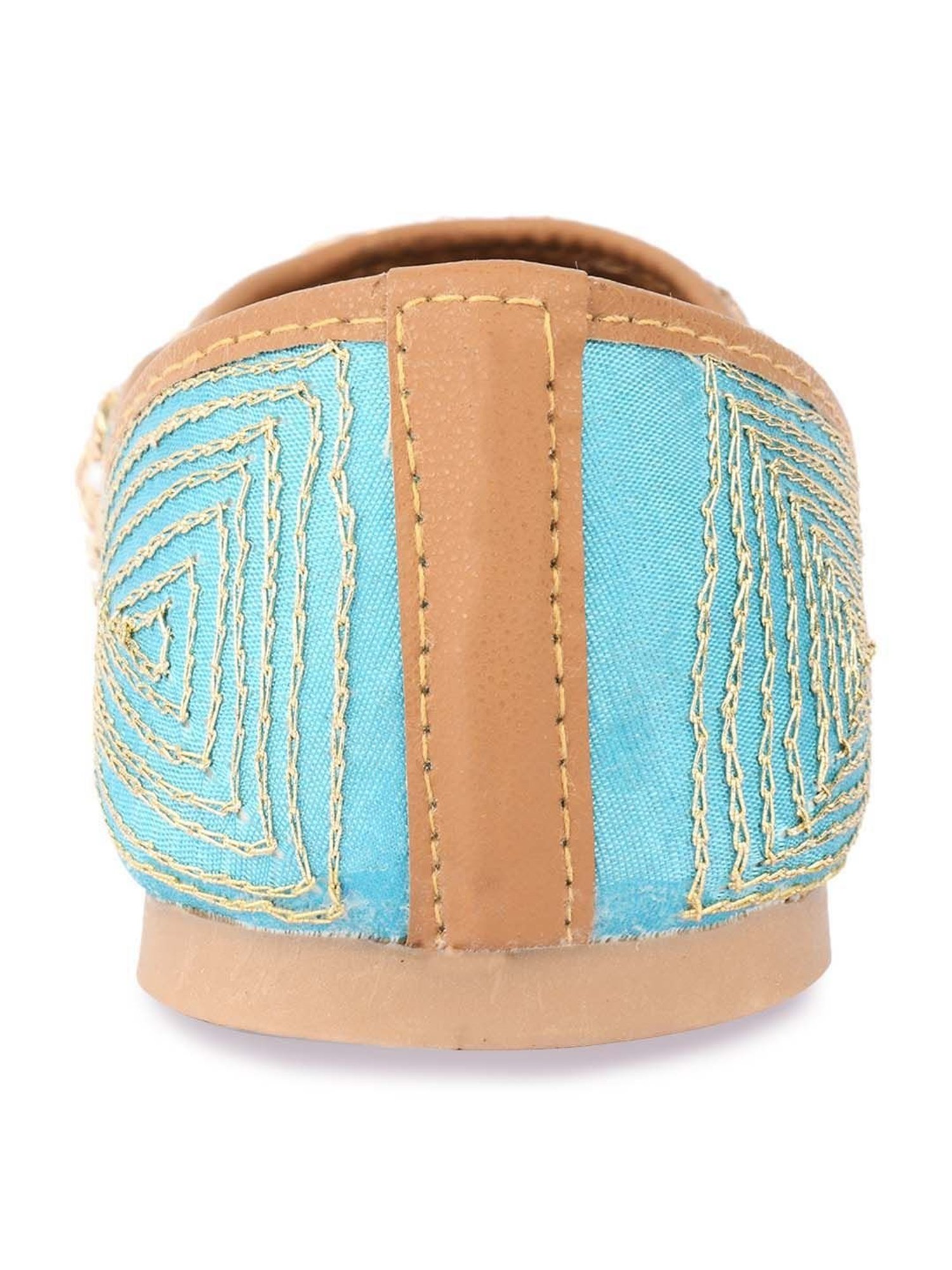 Desi Colour Women's Blue Ethnic Juttis