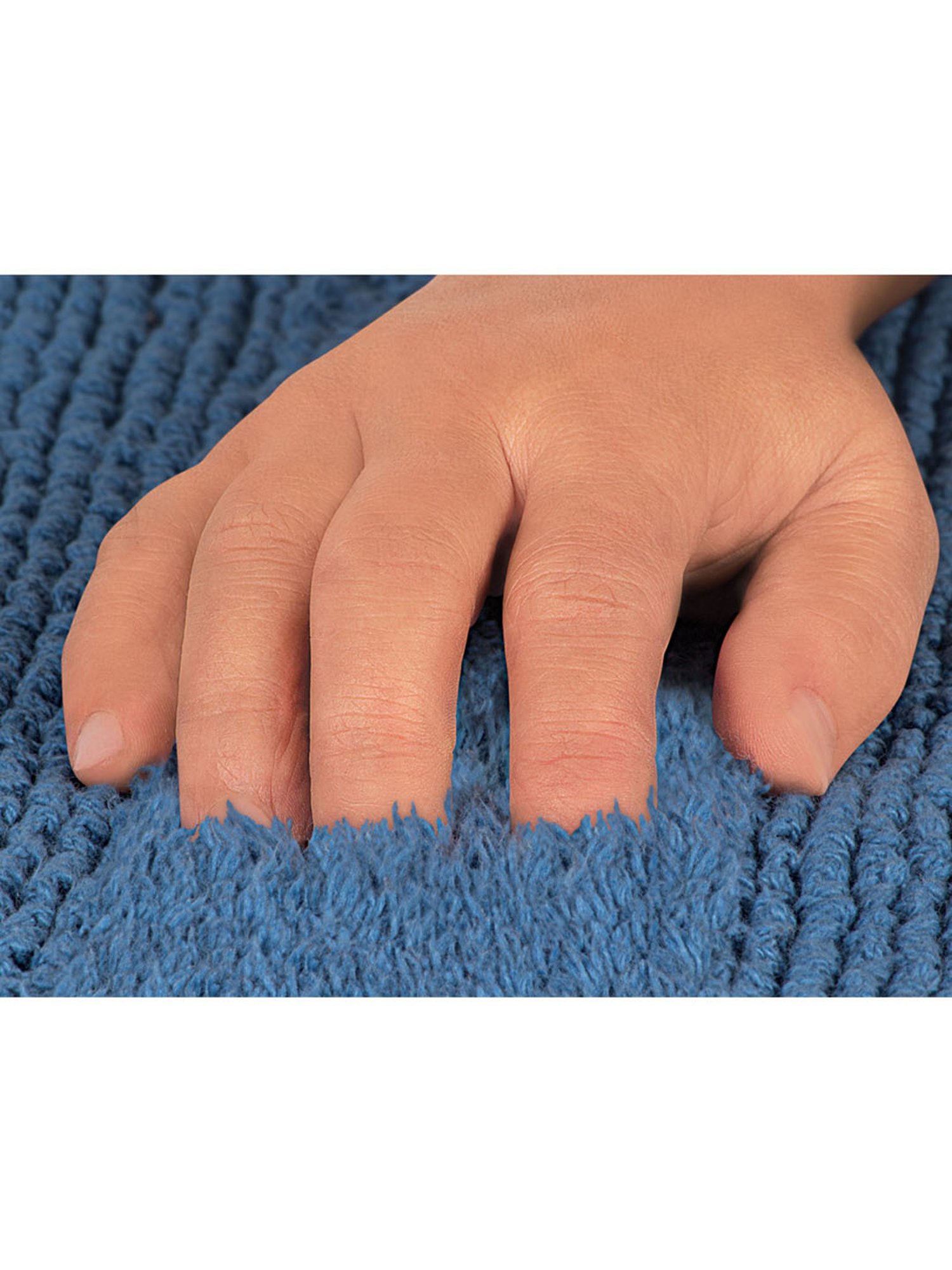 Freelance Blue Cotton Set of 1 Bath Mats and Rugs