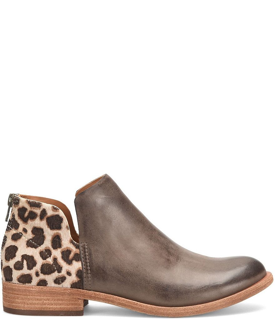 Kork-Ease Renny Giraffe Print Calf Hair Leather Ankle Booties