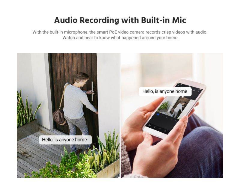 ANNKE 5MP PoE IP Security Camera System with 100 ft Color Night Vision Mic Remote Access Smart Motion Alerts IP67 Weatherproof for Outdoor Indoor CCTV Surveillance--1TB