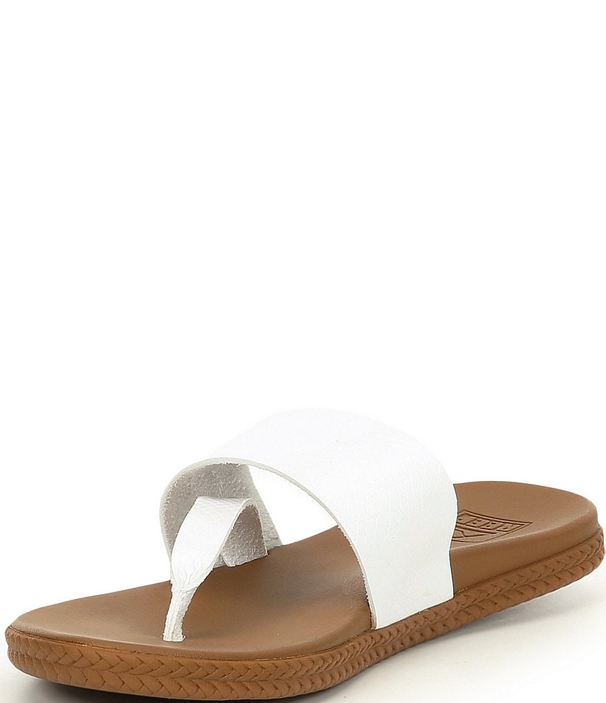 Reef Women's Cushion Sol Snake Embossed Sandals