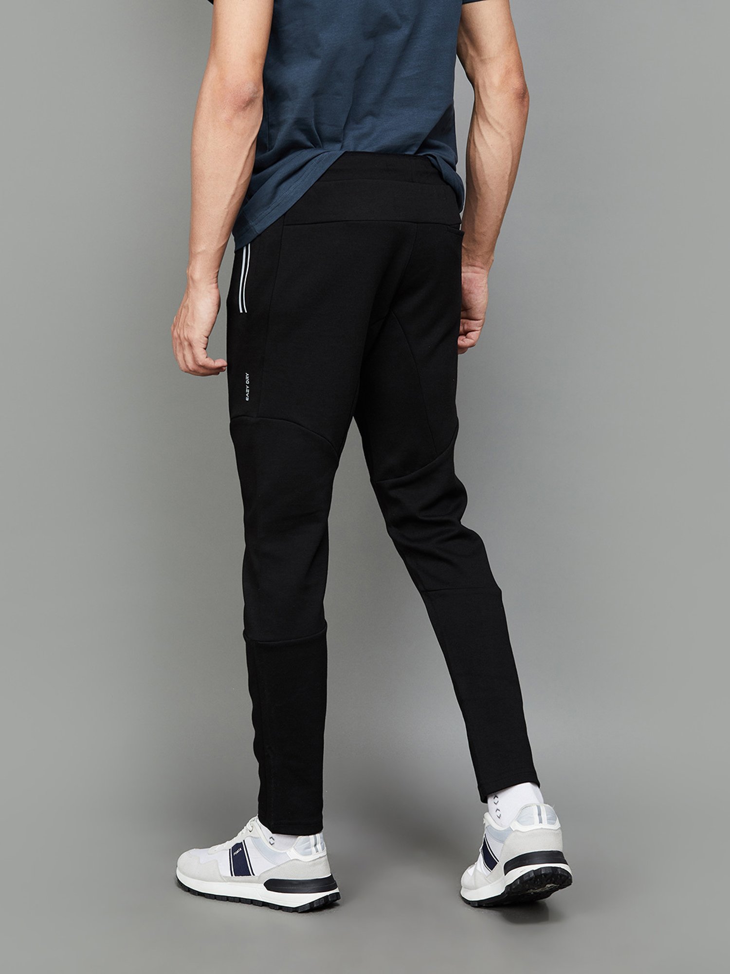 Parx Black Jogger Fit Joggers