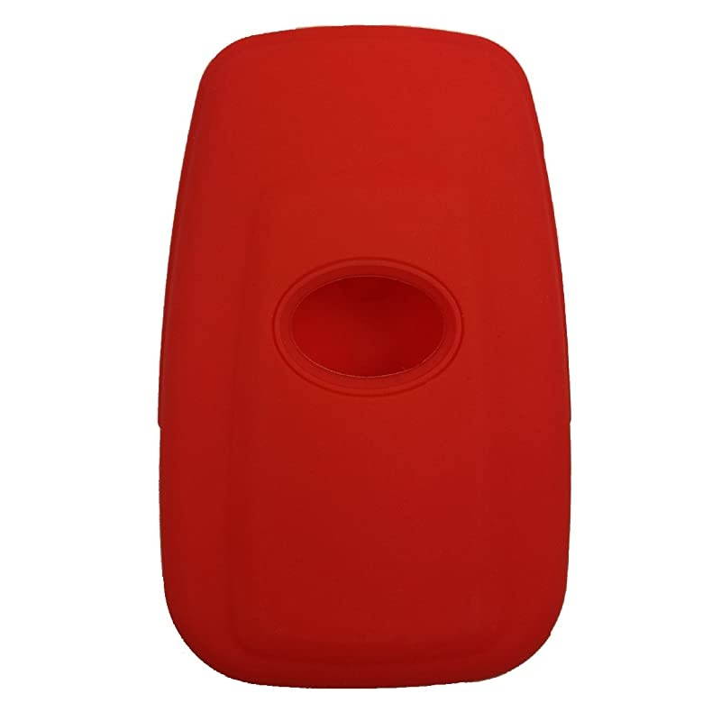 Rubber 4 Buttons Smart Key Fob Cover Case Shell Keyless Jacket Wallet Holder for 2018 Toyota Camry CHR Prius HYQ14FBC Red