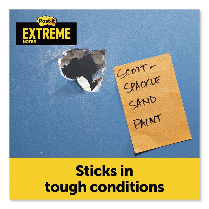 Post-it Extreme Notes XL Notes w/Holder Green-Orange-Yellow 4.5 x 6.75 XT4569PHOLD