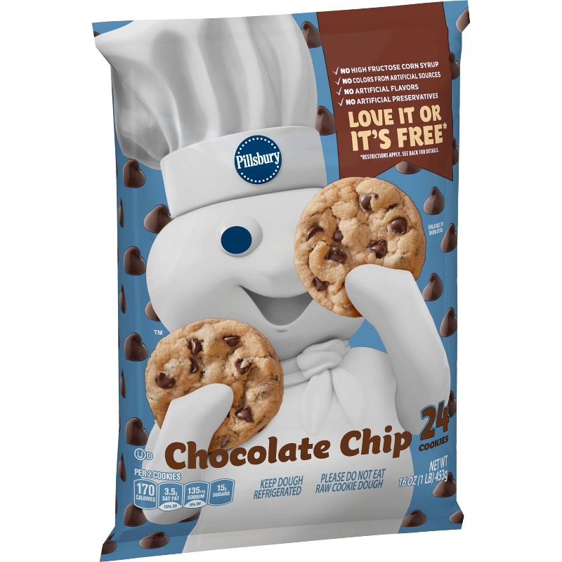 Pillsbury Chocolate Chip Cookie Dough - 16oz/24ct
