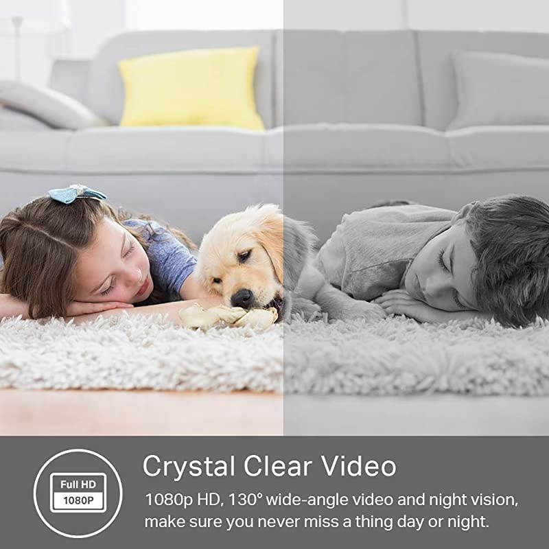 Spot Indoor Camera by TPLink 1080p HD Smart Home Security Camera with Night Vision Motion Detection for Pet Baby Monitor Works with Alexa Echo amp Google Home KC100