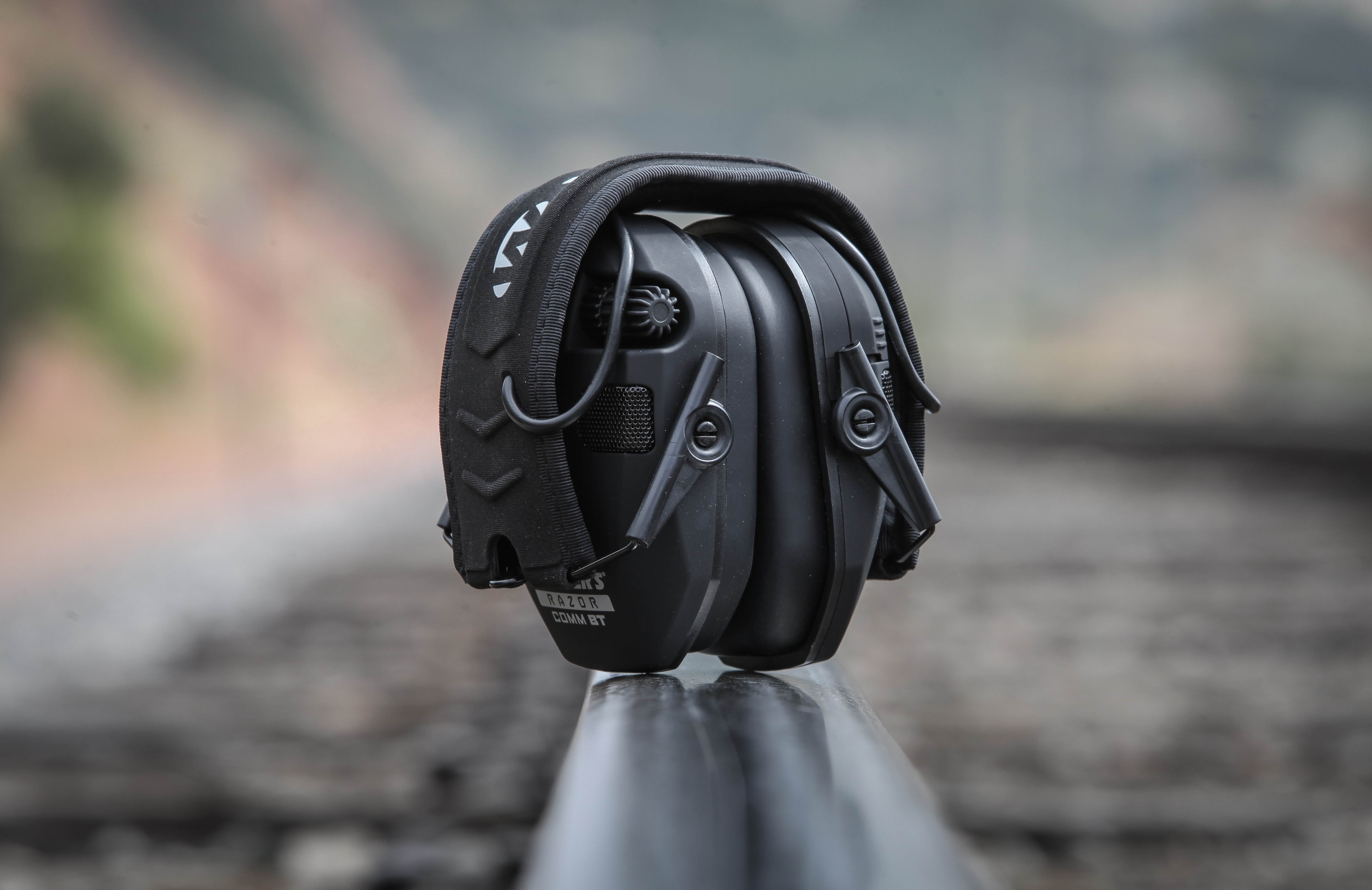 Walkers Razor Slim Electronic Bluetooth Quad Ear Protection Muffs with Case