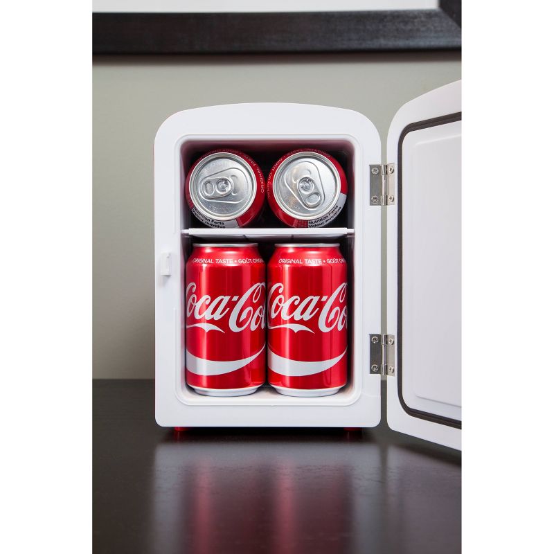 Coca-Cola 0.14 cu ft Personal Refrigerator - Red