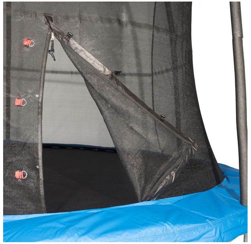 JumpKing 10 Foot Outdoor Trampoline  78sqft & Safety Net Enclosure, Blue JK10VC1