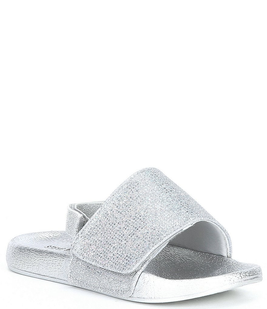 Steve Madden Girl's Adaptive A-Brooks Glitter Slides (Youth)