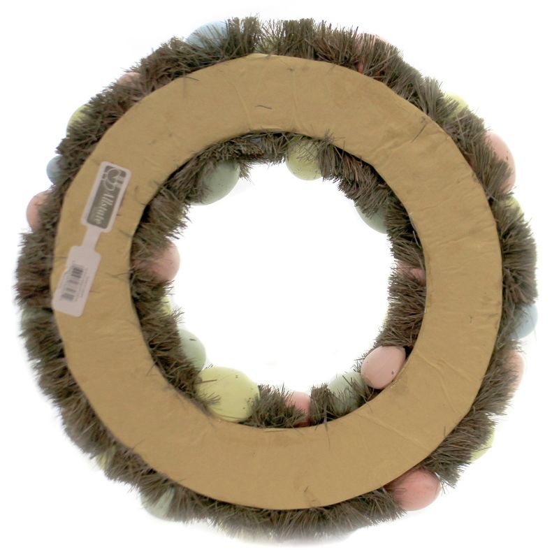 Home Decor 16.0" Pastel Easter Egg Wreath Speckled Spring  -  Wreaths
