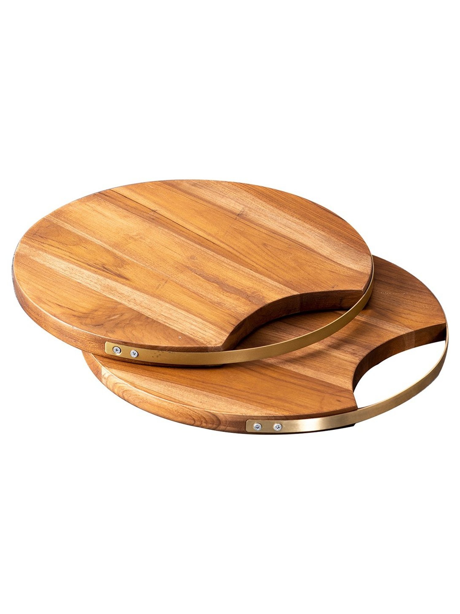 Nestroots Brown Wood Cheese Board - Set of 2