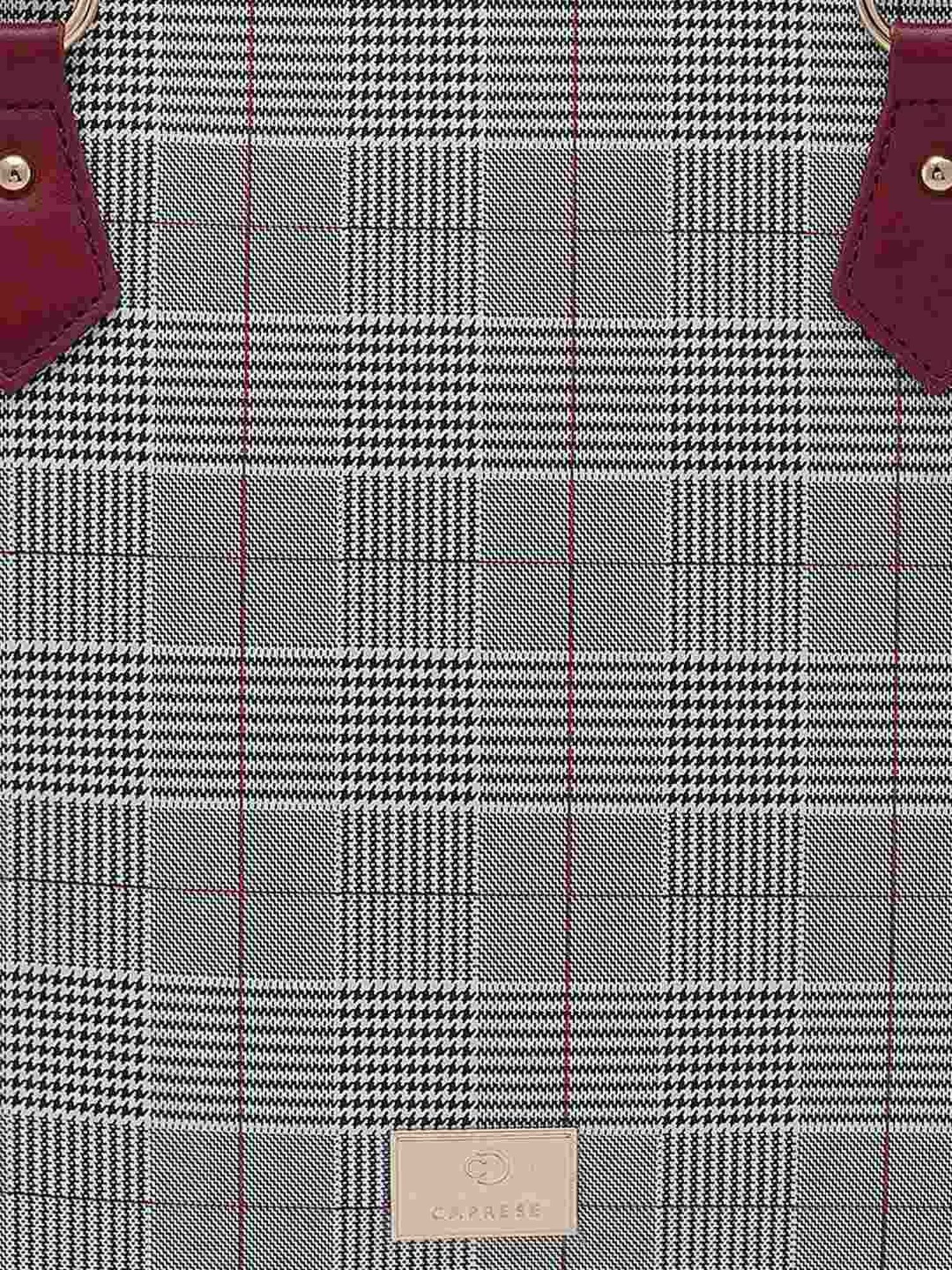 Caprese REMI Red & Grey Faux Leather Large Messenger Bag