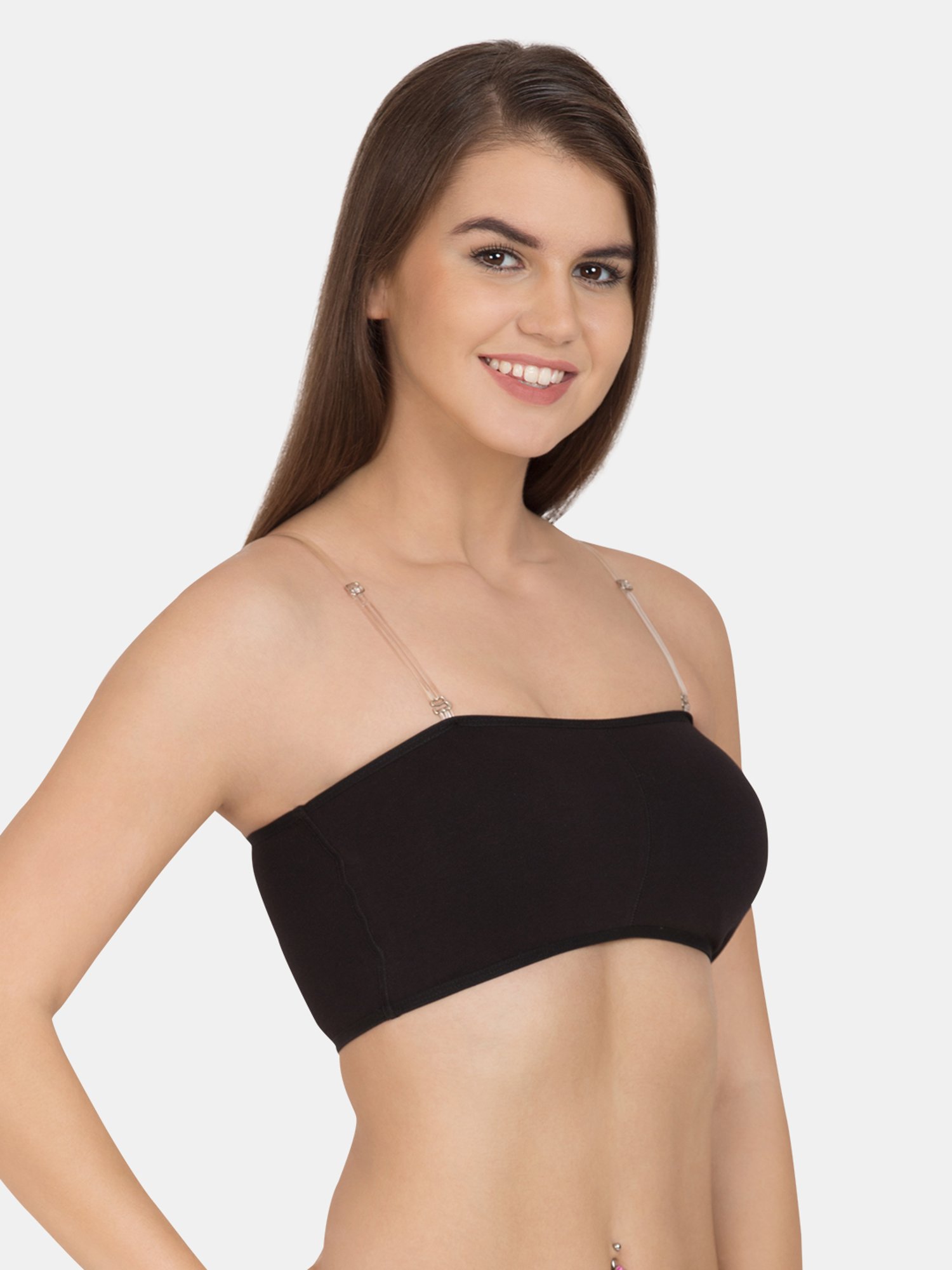 Tweens Black Non Wired Padded Bandeau Bra