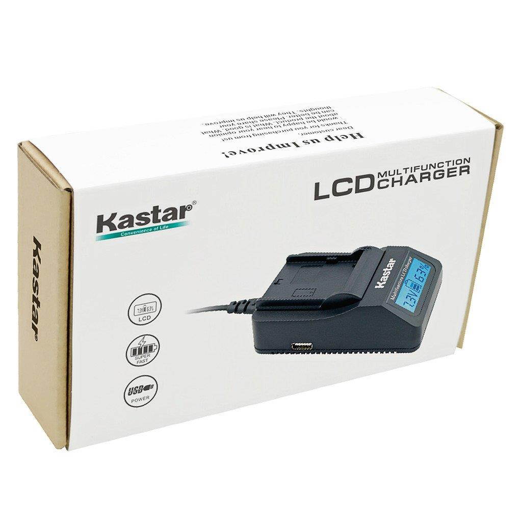Kastar Fast Charger and Battery (1-Pack) for JVC BN-VF823 BN-VF823U and GY-HM100 GY-HM100U GY-HM150 GY-HM170U GZ-HMZ1 GZ-MG130 GZ-MG131 GZ-MG132 GZ-MG133 GZ-MG134 GZ-MG135 GZ-MG148 GZ-MG150 GZ-MG155
