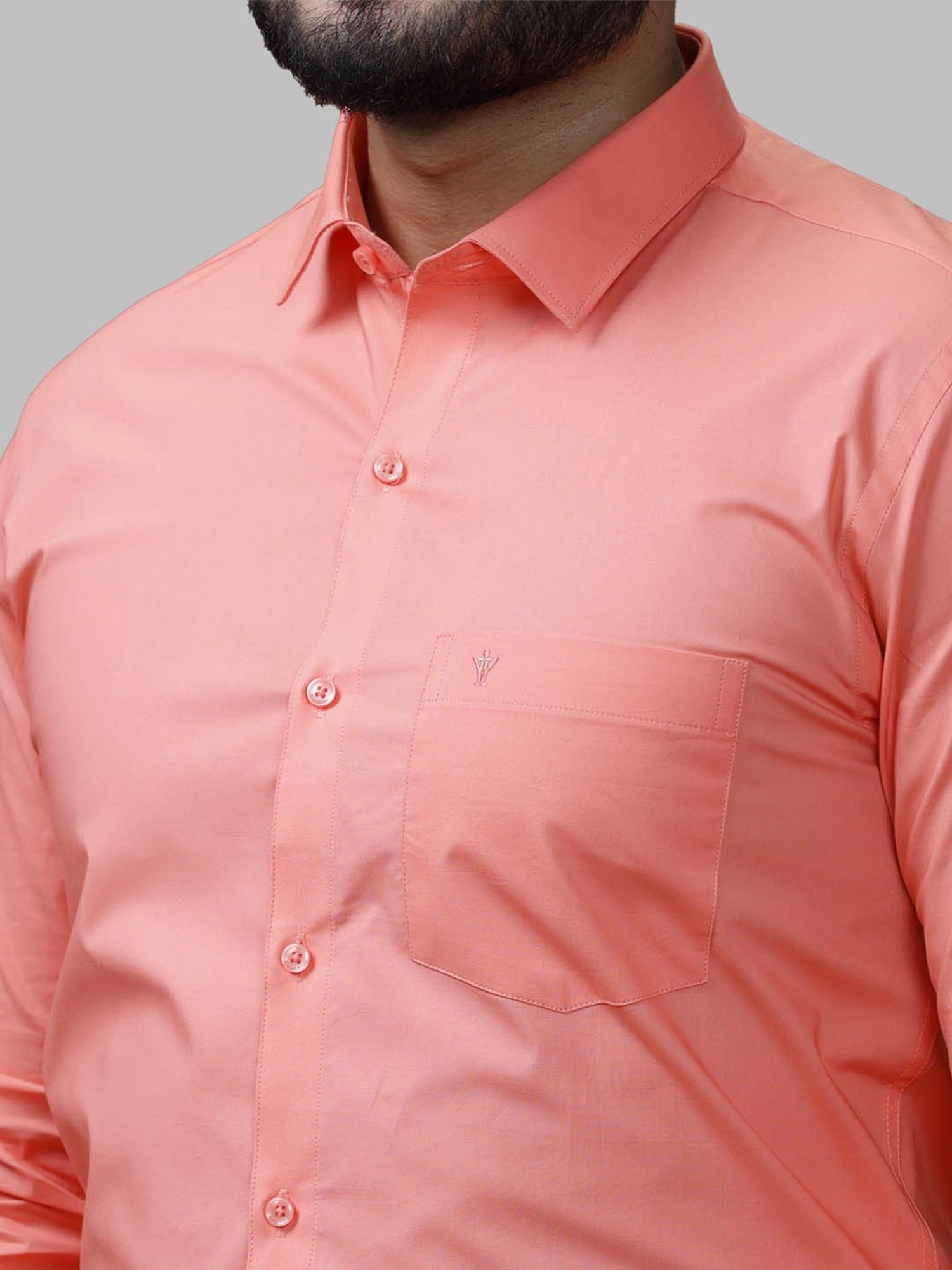 Ramraj Pink Regular Fit Shirt