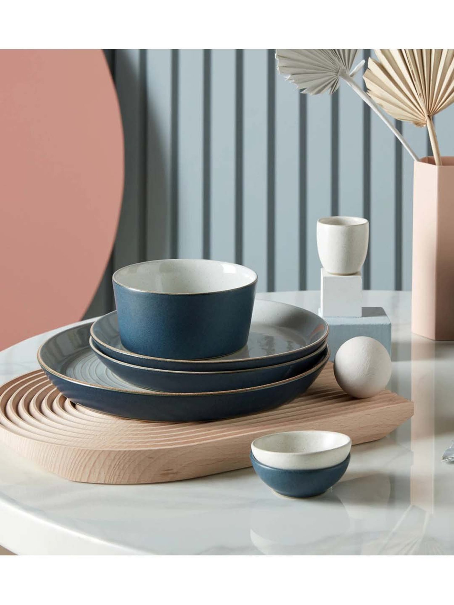 Pure Home and Living Transparent Glass Textured Dinner Plates