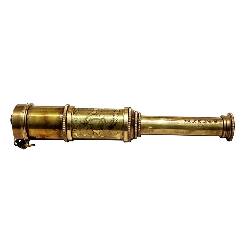 MAH 16 Brass Ship Telescope Stempunk Gift Handheld Pirate Brass Spyglass Telescope Home Decor Pirate Captain Boat C3268