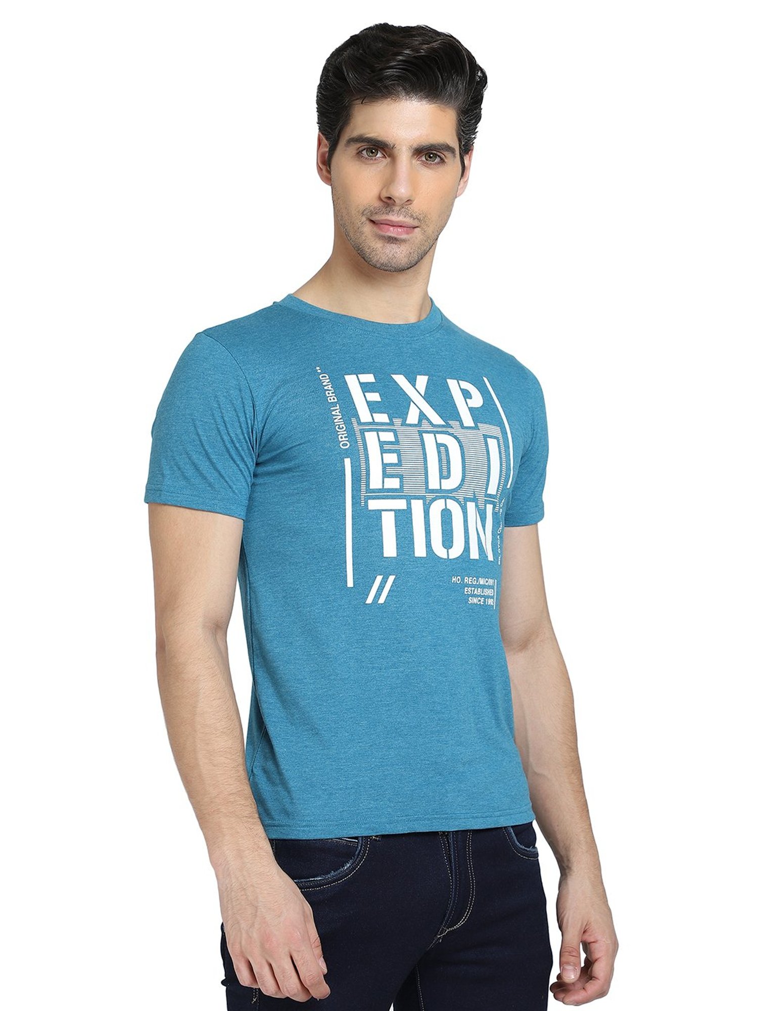 Dyca Navy & Teal Crew T-Shirt - Pack of 2