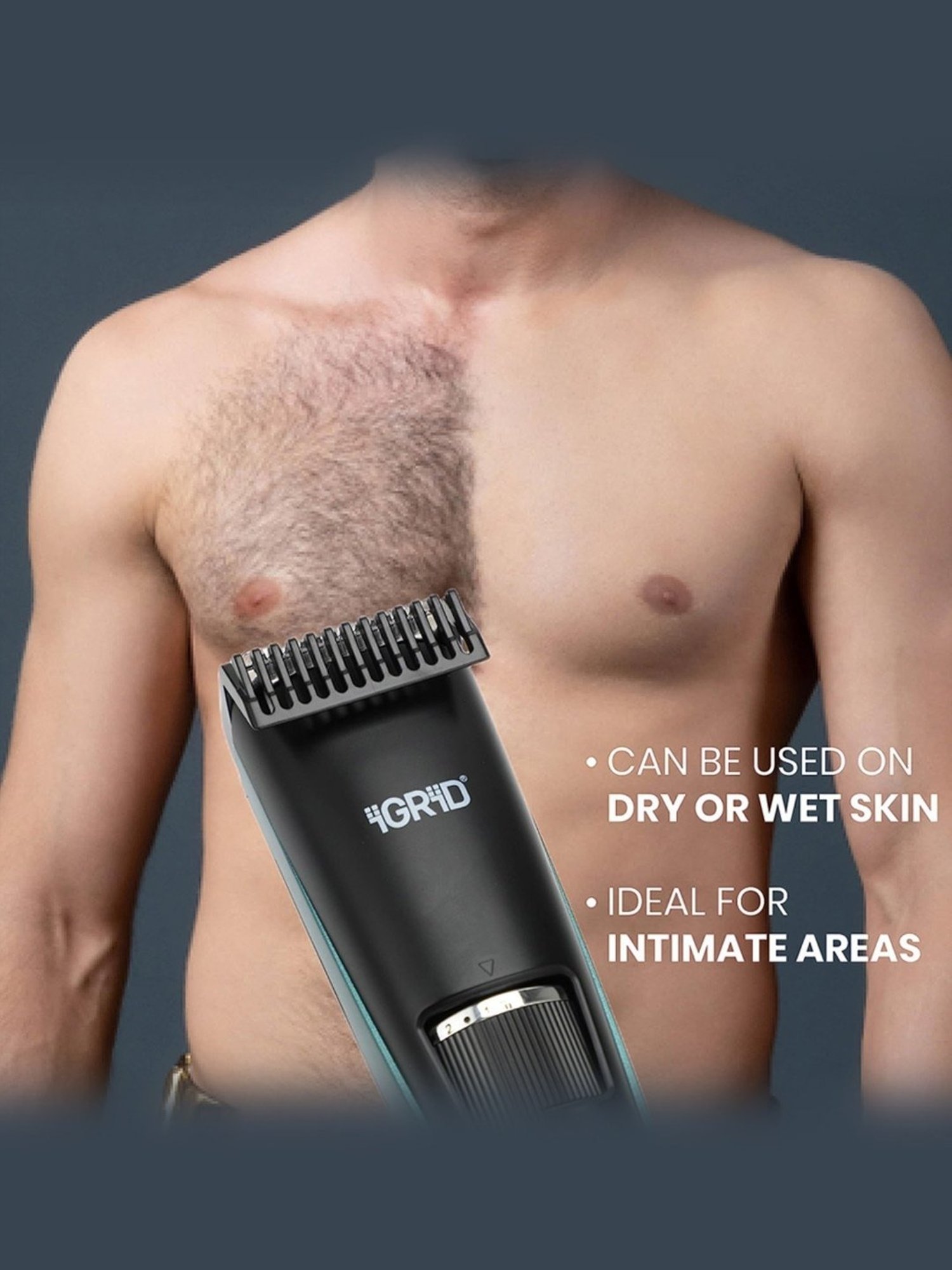 iGRiD IG4011 Beard & Hair Trimmer for Men with 600 mAh Rechargeable Battery & 90 Min Runtime
