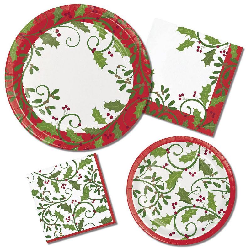 48ct Holiday Holly Napkins