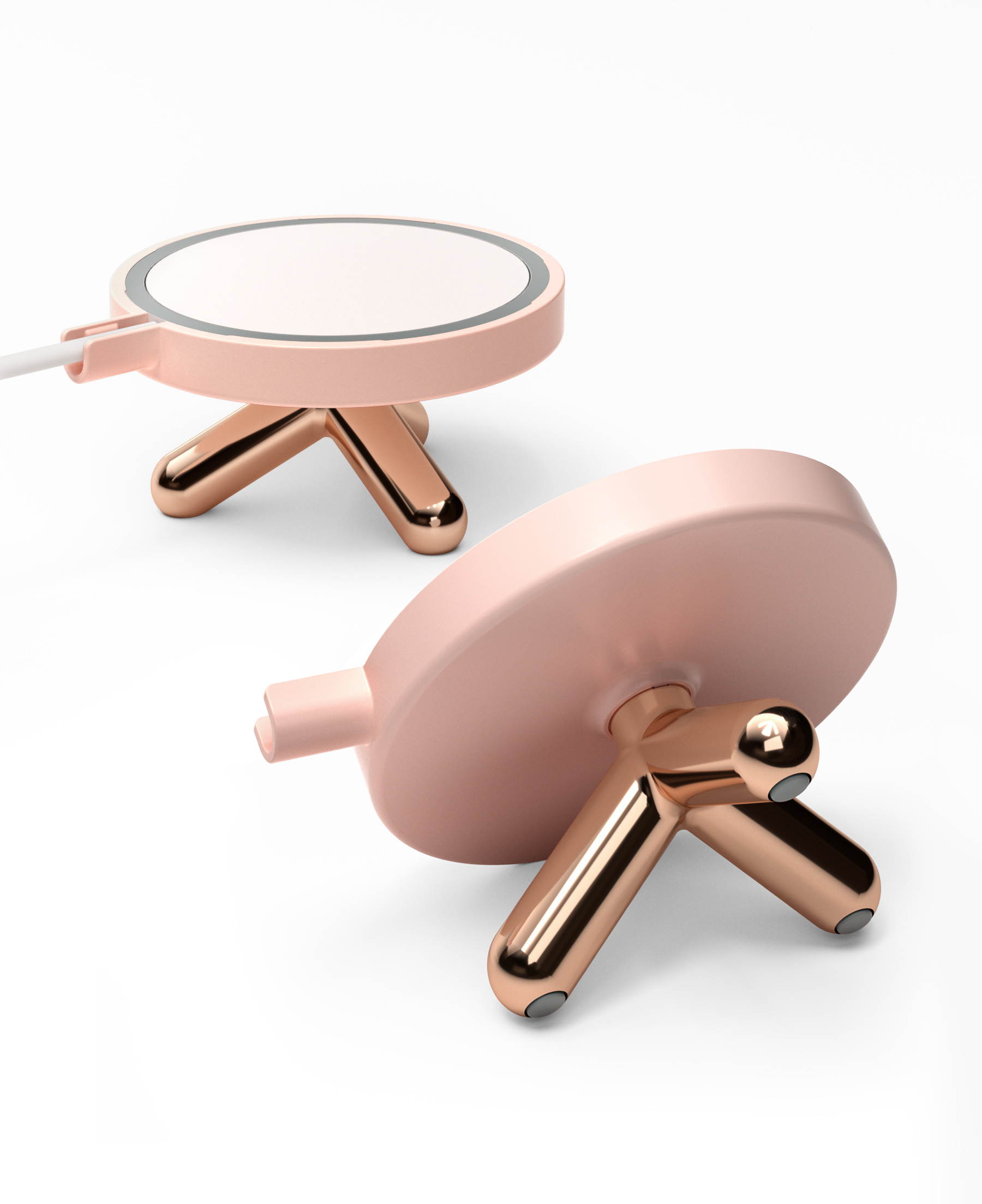 i-Blason Cosmo Series Phone Stand for Magsafe Charger, MagSafe Stand Holder with Muti-Angle Support Compatible with Apple Magsafe Charger (Marble)