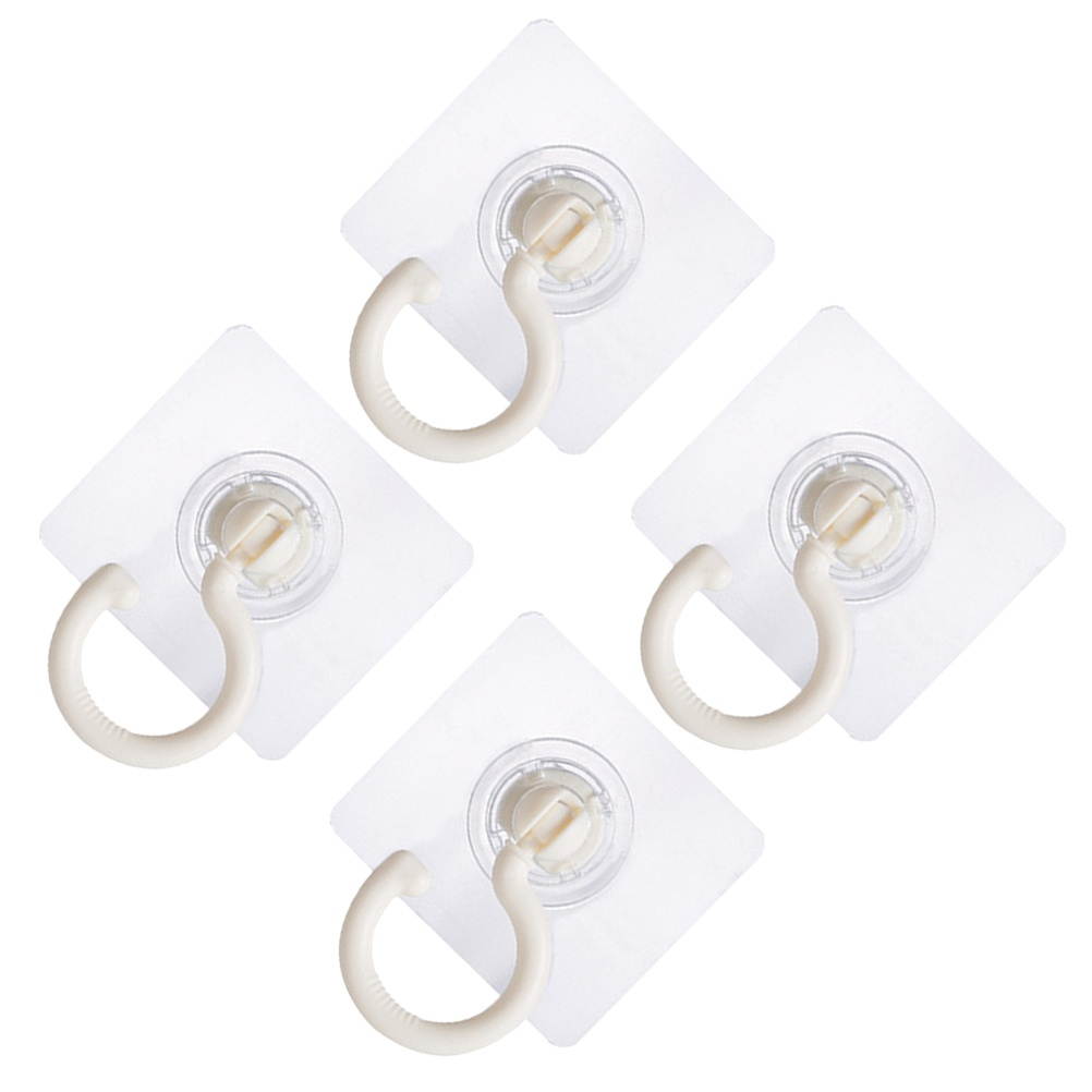 4pcs Rotatable Wall Hanger Towel Hooks Holder for Hanging Clothes for Kitchen Home