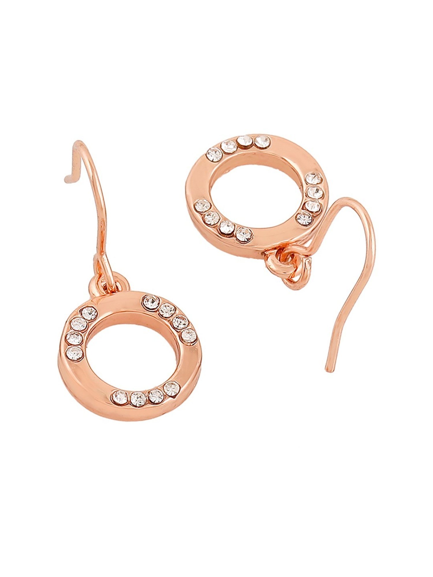 Estele Rose Gold-Plated Exquisite Drop Earrings