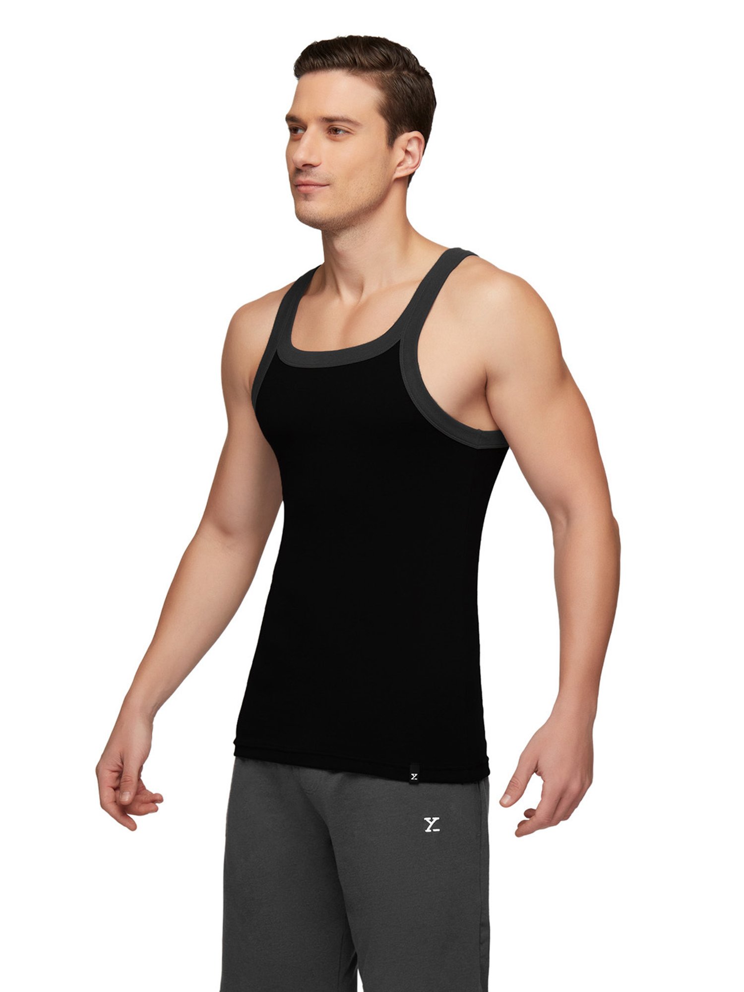 Bodycare Anthra Melange Regular Fit Thermal Top