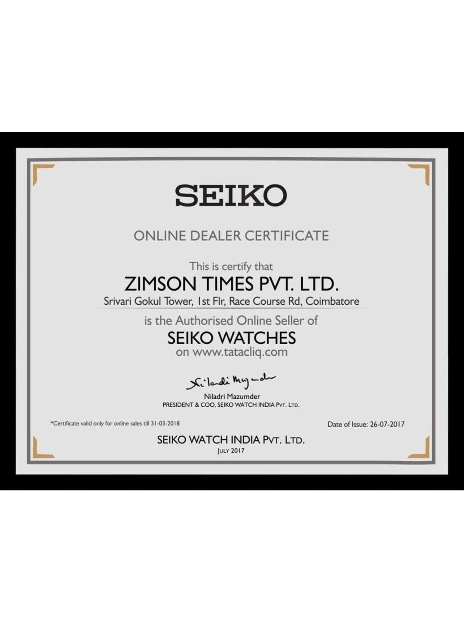 Seiko Criteria SNT877P1 Analog Watch for Women