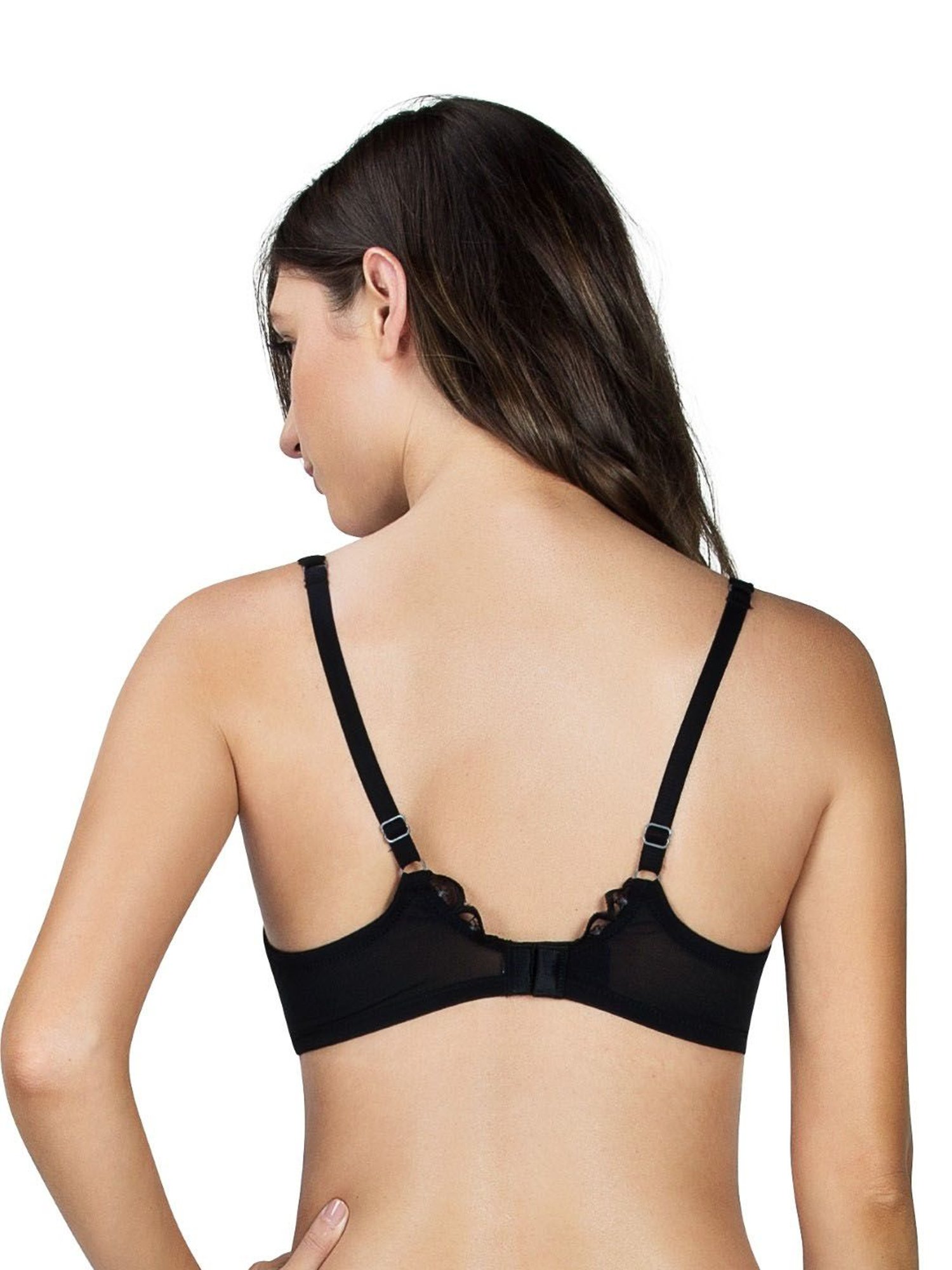 PARFAIT Black Under Wired Padded Plunge Bra