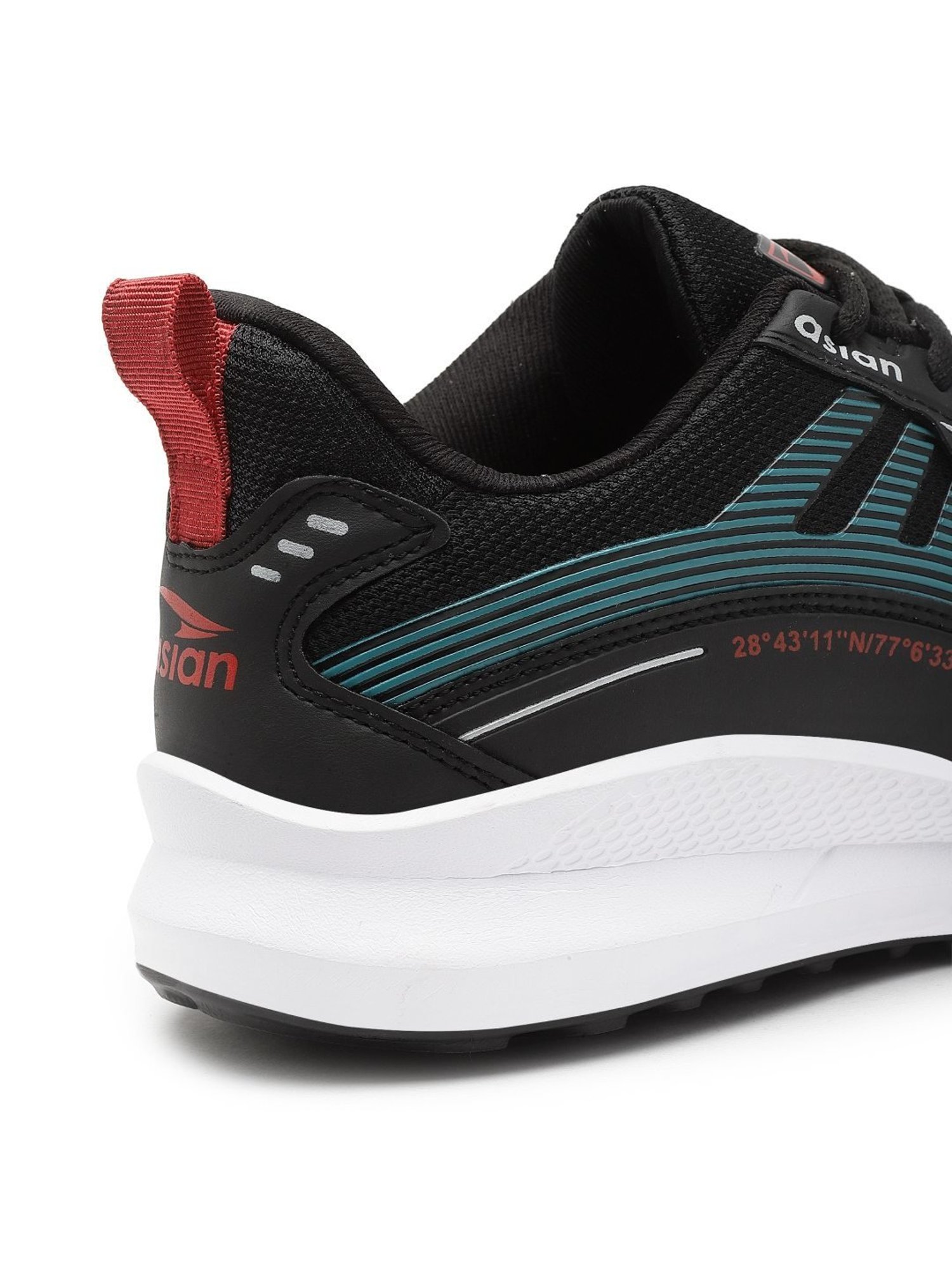 Asian Men's Black Running Shoes