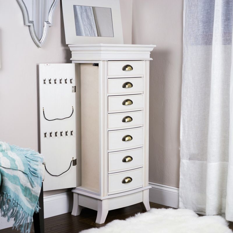 Hillary Jewelry Armoire White - Hives & Honey