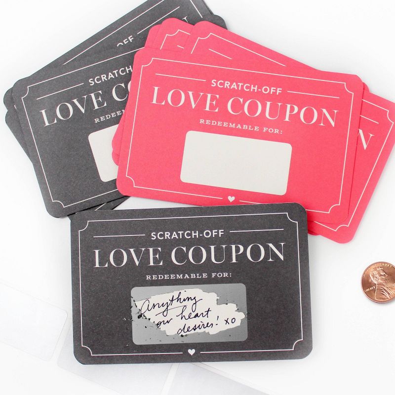 Scratch Off Love Coupons Cards