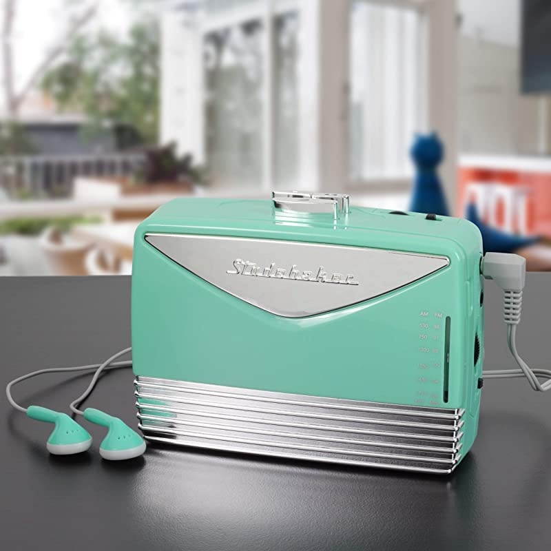 Walkabout Walkman Personal Stereo Cassette Player with AM/FM Radio (Teal/Silver)
