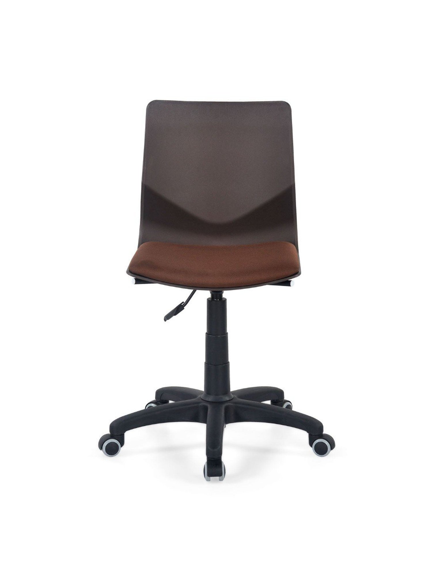 Nilkamal Zing Brown Fabric Office Chair with Height Adjustable & Swivel without Arm
