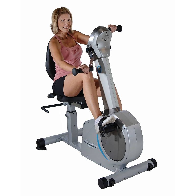 Body Flex Sports Body Rider BRF700 Stationary Full Body Cardio Exercise Upright Fan Bike with Dual Action Handlebars and Adjustable Seat