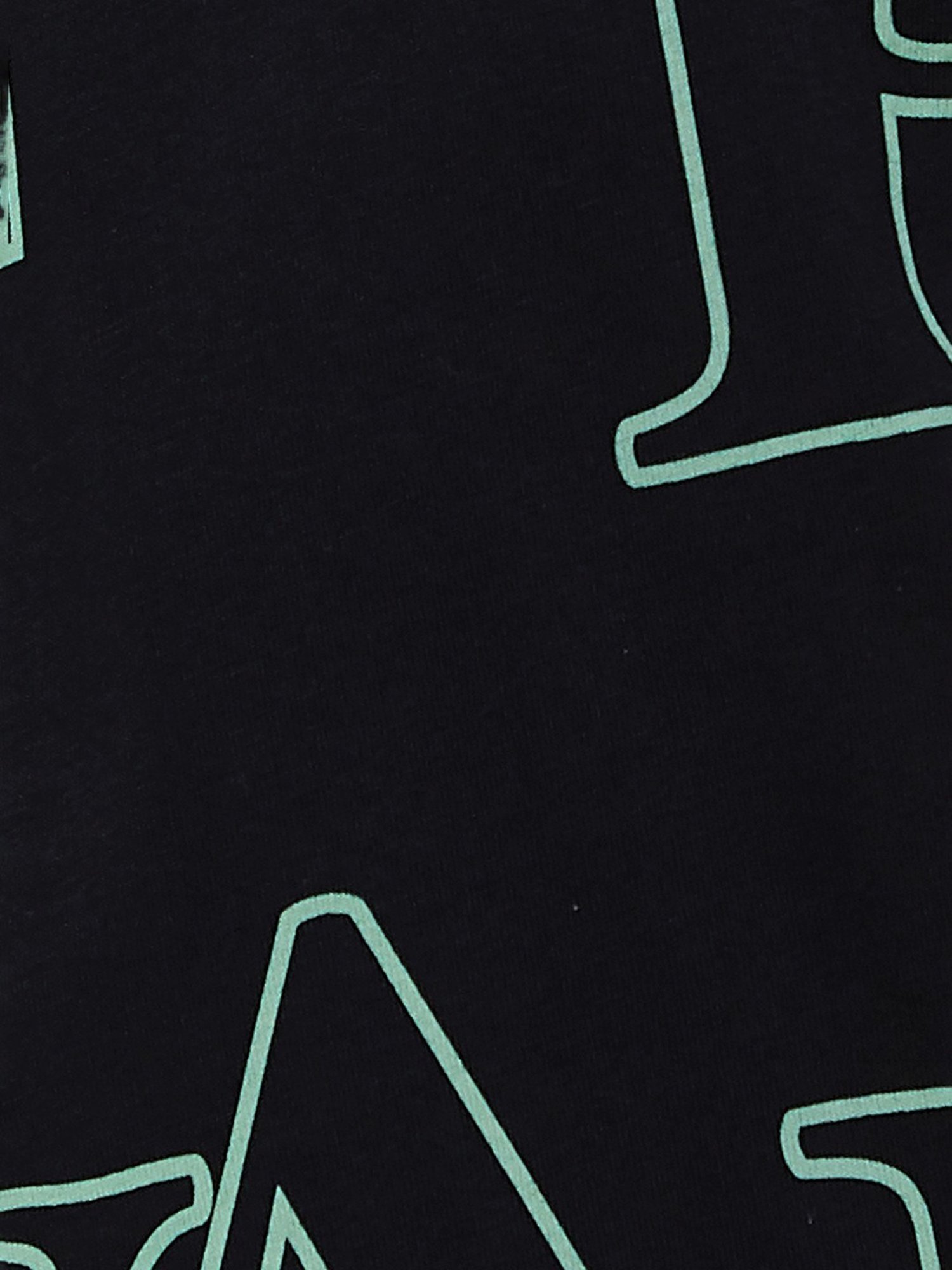 Forca Black Cotton Regular Fit Printed T-Shirt