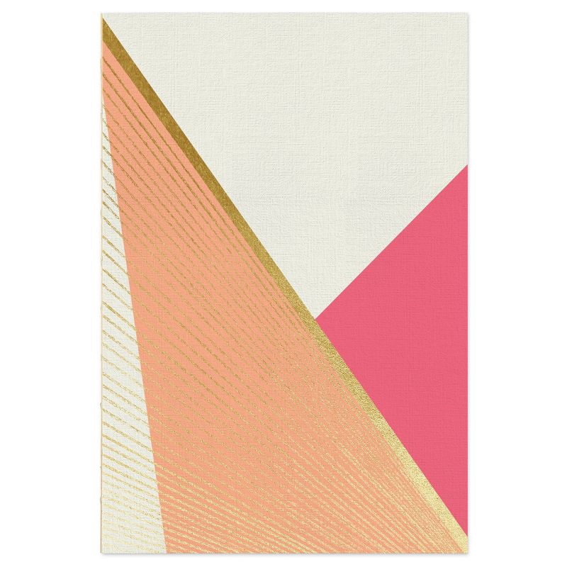 Lined Journal Geo Burst Softcover Warm Gold Foil - Green Inspired