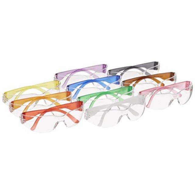 gateway safety 3699 colorful starlite gumballs safety glasses, small, all colors included pack of 10