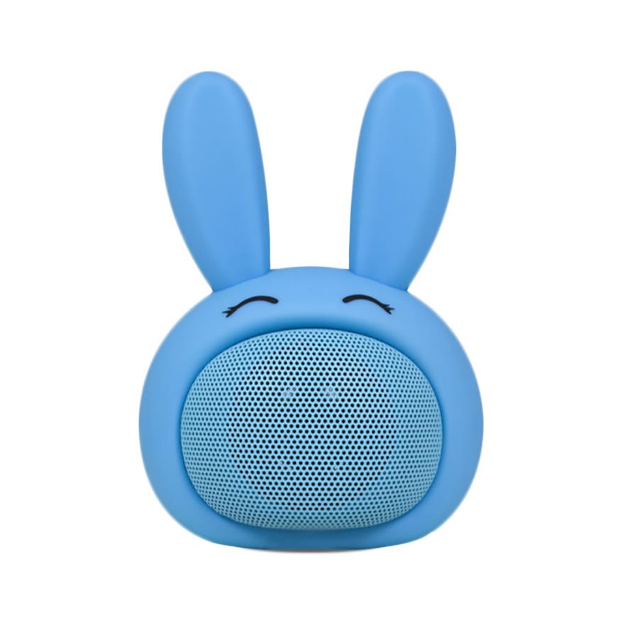 Compact iCute Bluetooth Wireless Speaker Blue Rabbit