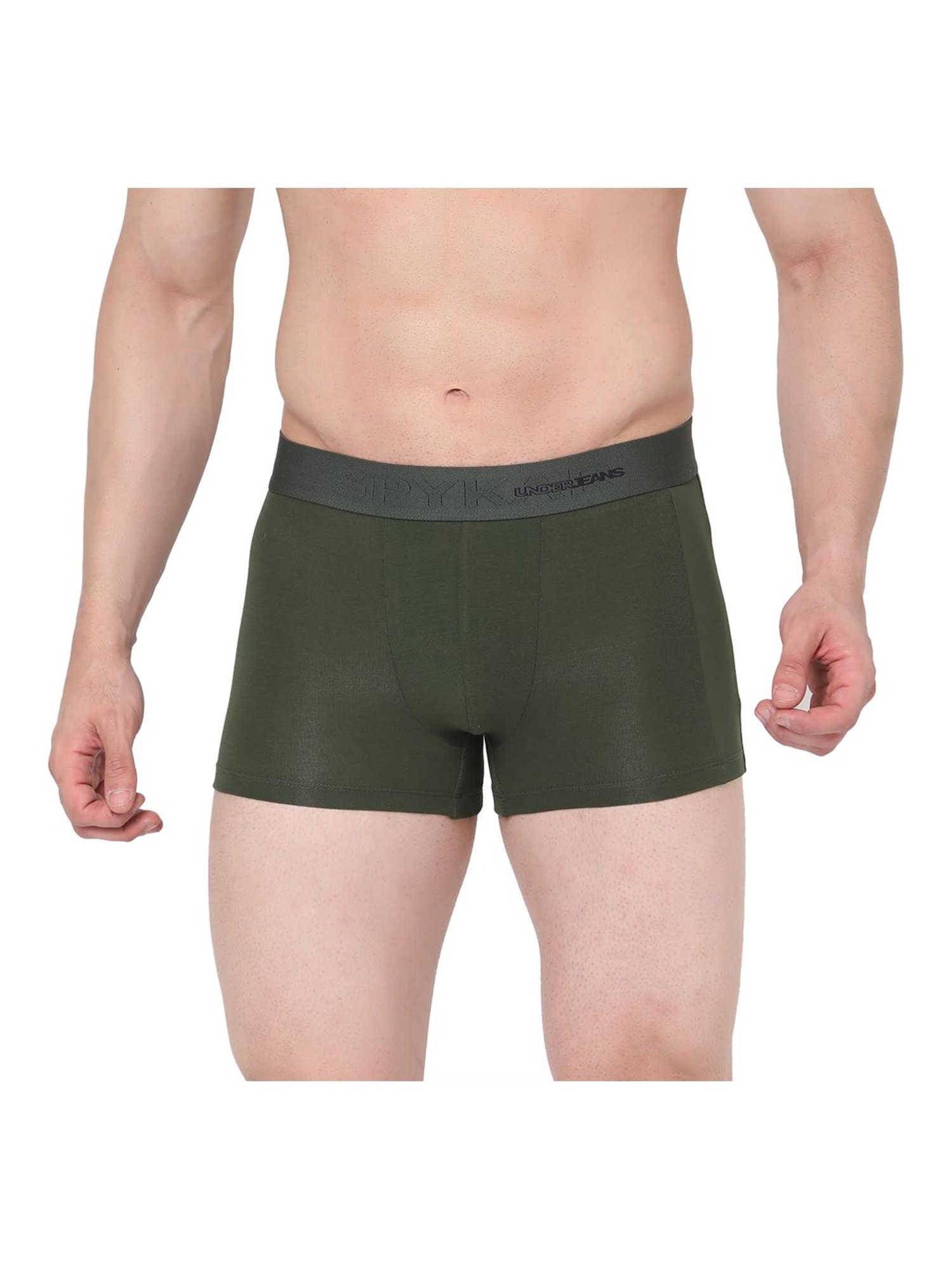 UnderJeans by Spykar Olive Trunks