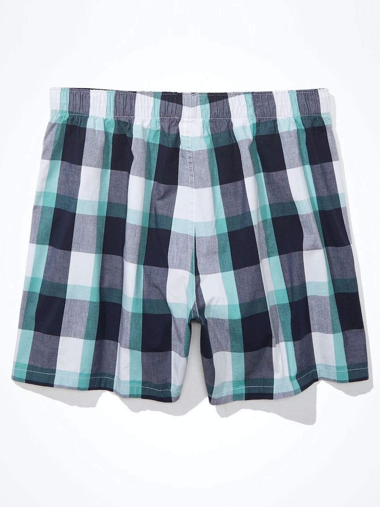 American Eagle Blue Cotton Regular Fit Checks Boxers