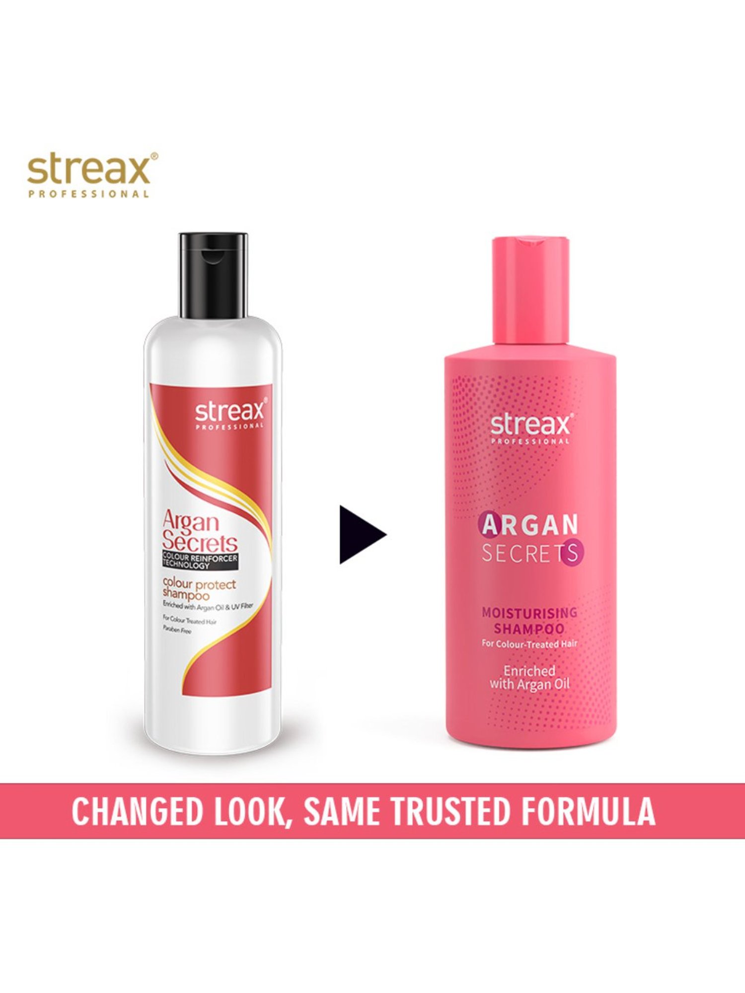 Streax Professional Argan Secrets Moisturising Shampoo - 300 ml