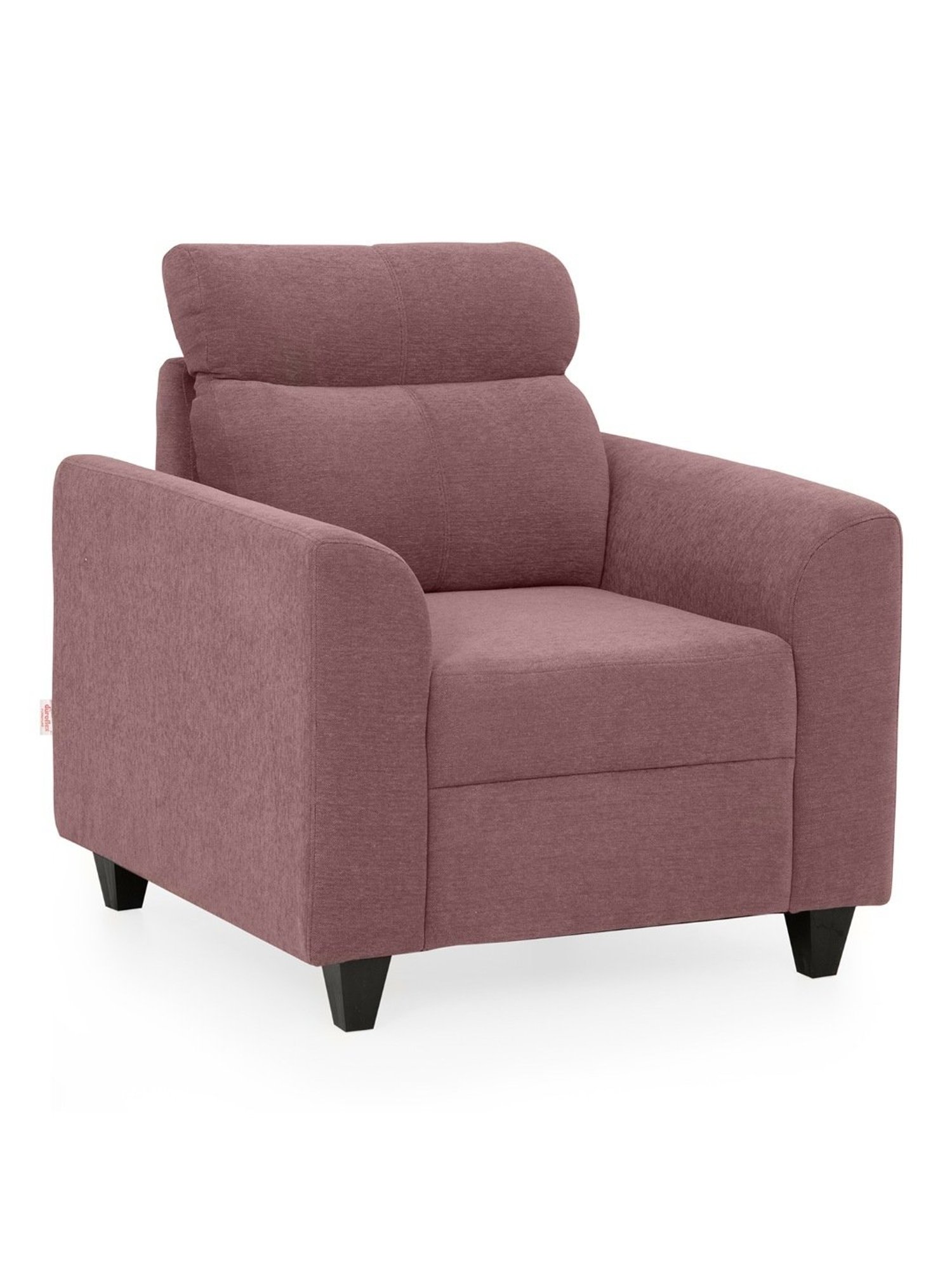 Duroflex Zivo Plus Pink Solid Wood 1 Seater Sofa set