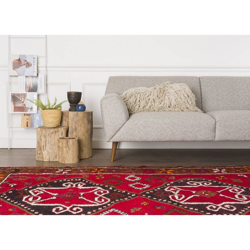 5'8"x10'5" Vintage One-of-a-Kind Nejka Rug Red - Revival Rugs