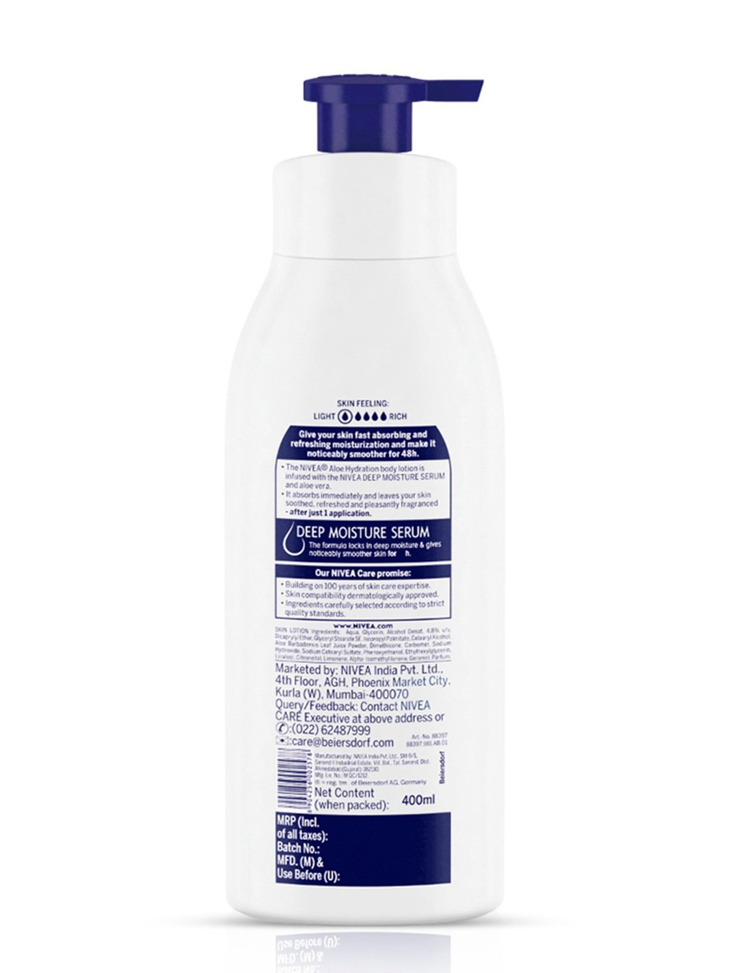 Nivea Aloe Vera Body Lotion for Men & Women - 200 ml