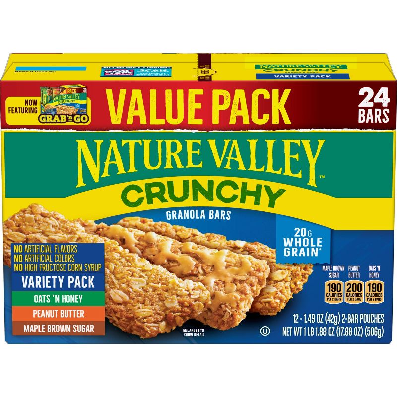 Nature Valley Crunchy Variety Pack Granola Bars - 12ct